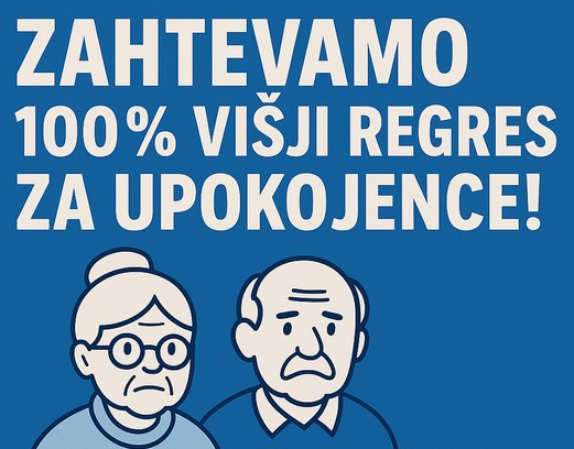 100 % VIŠJI REGRES ZA UPOKOJENCE
