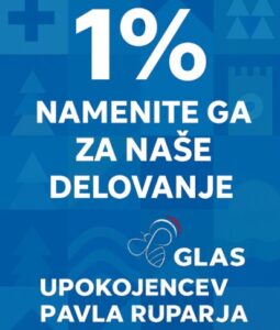 1% dohodnine za stranko Glas upokojencev